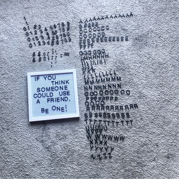 Hobby Lobby Felt Letter Board & Letters, Sawtooth Hanger for Wall Mounting - Picture 5 of 10